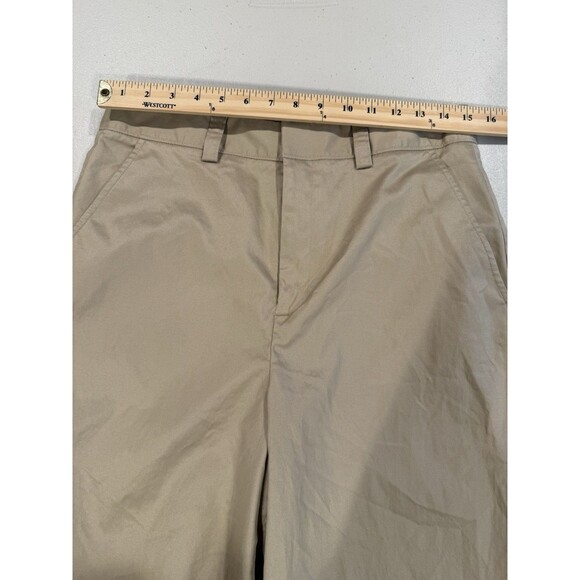 NEW Nordstrom Pants Womens 12 Khaki Wide Leg Relaxed Fit Chinos Casual Career - Picture 4 of 7
